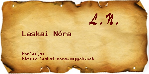 Laskai Nóra névjegykártya